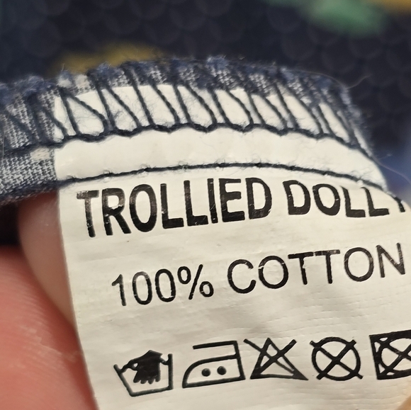 ModCloth Shirt Women Small Blue Pin Up Bird Floral Lilly Pad Trollied Dolly Tank - Picture 8 of 10